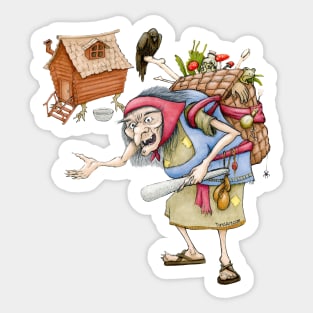 Baba Yaga & Chicken Leg Hut Sticker